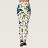 Blue butterfly gold garden leggings (Achterkant)