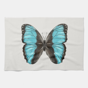 Blue Butterfly Insect Art Natuur Lover Theedoek