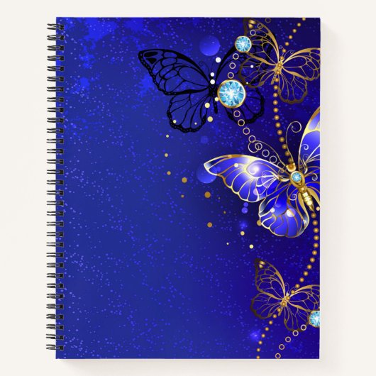 Blue Butterfly Journal-laptopcode Notitieboek (Voorkant)