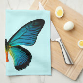 Blue Butterfly Kitchen Towel Theedoek (Quarter Fold)