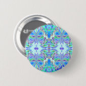 "Blue Butterfly Mandala" Button (Voorkant /achterkant)