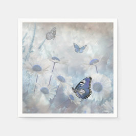 Blue Butterfly Napkin Servet