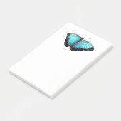 Blue Butterfly Natuur Art, Fijne Fotoillustratie Post-it® Notes (Schuin)