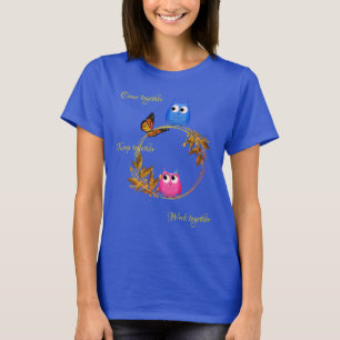 Blue  Butterfly Owl T-Shirt
