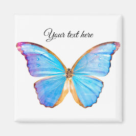 BLUE-BUTTERFLY personaliseren Magneet