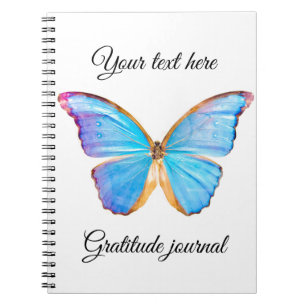 BLUE-BUTTERFLY personaliseren Notitieboek