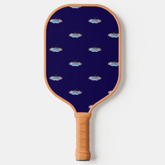 Blue Butterfly Pickleball Paddle (Voorkant)