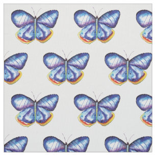Blue Butterfly Pima Cotton (54-inch breedte) Fabri Stof
