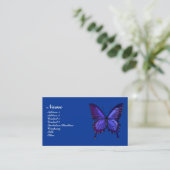 Blue Butterfly Profile Card Visitekaartje (Staand voorkant)