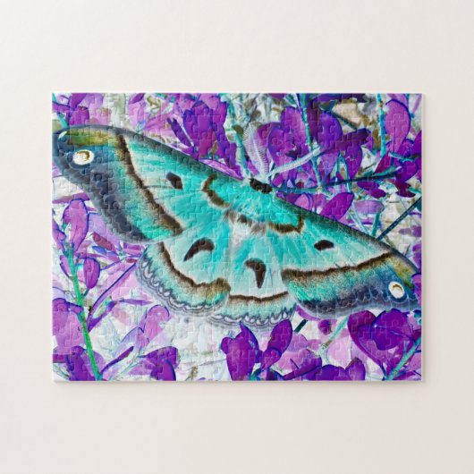 Blue Butterfly Puzzle Legpuzzel (Horizontaal)