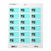 Blue Butterfly Resting Labels (Full Sheet)