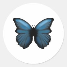 Blue Butterfly-sticker