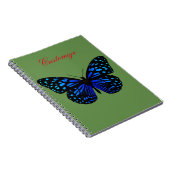Blue Butterfly Thunder_Cove Notitieboek (Rechterzijde)