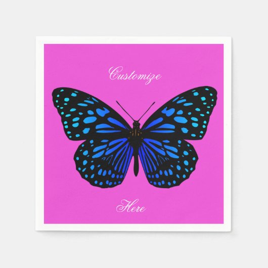 Blue Butterfly Thunder_Cove Servet (Voorkant)