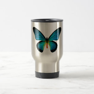 Blue Butterfly Travel Mug Reisbeker