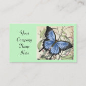 Blue Butterfly Visitekaartje met adres (Achterkant)