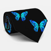 Blue Butterflys door winkelier Stropdas (Opgerold)