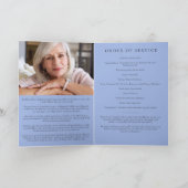 Blue Butterlflies Photo Memorial Service Programme Programma (Binnen)