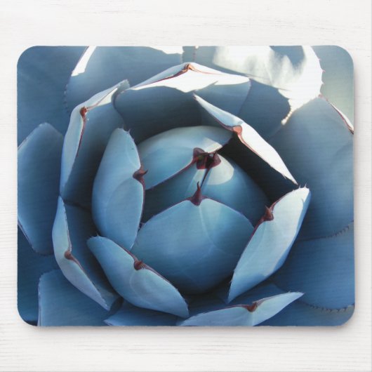 Blue Cactus Mousepad Muismat (Voorkant)