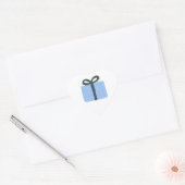 Blue Cadeau Illustration Holiday Sticker (Envelop)