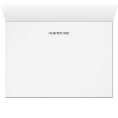 Blue Calligraphy Script Weddenschap Hartelijk dank (Binnen Horizontaal (Onder))