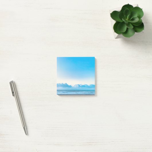 Blue Calm Beach Scene Post-it® Notes (Kantoor)