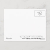 "Blue Camaro" © 2009 S.J. Briefkaart (Achterkant)