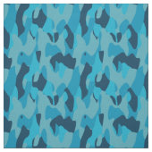 Blue Camo abstract Stof (Swatch)