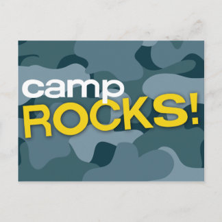 Blue Camo CAMP ROCKS Briefkaart