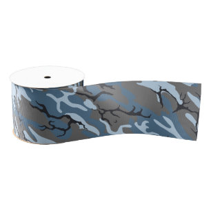 Blue Camo Grosgrain Lint