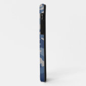 Blue Camo Hoesje-Mate iPhone 5 Hoesje (Achterkant/links)