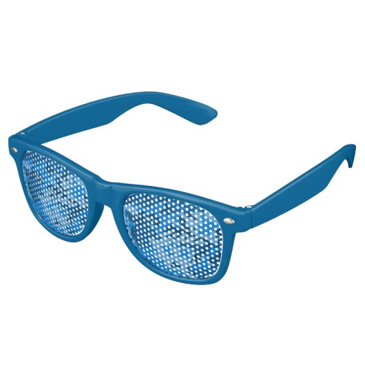 Blue Camo Lens Sunbril/Shades Retro Zonnebril (Gekanteld)