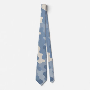 Blue Camo Militair patroon Stropdas