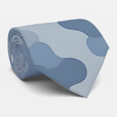 Blue Camo Militair patroon Stropdas (Opgerold)