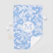 Blue Camo | Monogrammen van het Camouflage Pattern Golfhanddoek (Insitu)