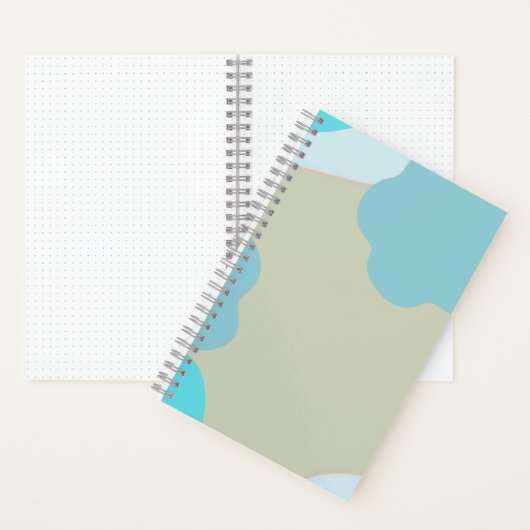 Blue Camo Notebook – Cool Camouflage Journal Notitieboek (Binnen)