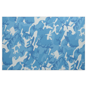 Blue Camo (Ocean Zee Camouflage) Fabric Stof