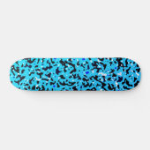 Blue Camo Pattern Skateboard (Horizontaal)