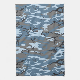 Blue Camo Theedoek