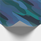 Blue Camouflage Cadeaupapier (Hoek)