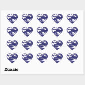 Blue Camouflage Hart Sticker (Vel)