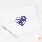 Blue Camouflage Hart Sticker (Envelop)