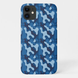 Blue Camouflage Hoesje | iPhone | iPad | Samsung