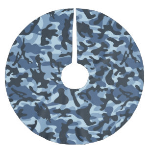 Blue Camouflage Kerstboom Rok