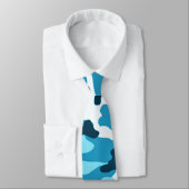 Blue Camouflage Pattern Stropdas (Gebonden)