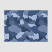 Blue Camouflage Pattern Tissuepapier (Voorkant)