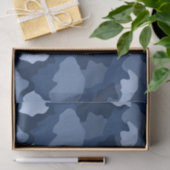 Blue Camouflage Pattern Tissuepapier (Geschenk)