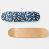 Blue Camouflage Skateboard (Horizontaal)