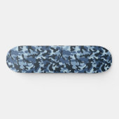 Blue Camouflage Skateboard (Horizontaal)