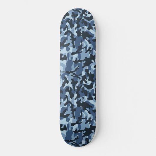 Blue Camouflage Skateboard (Voorkant)
